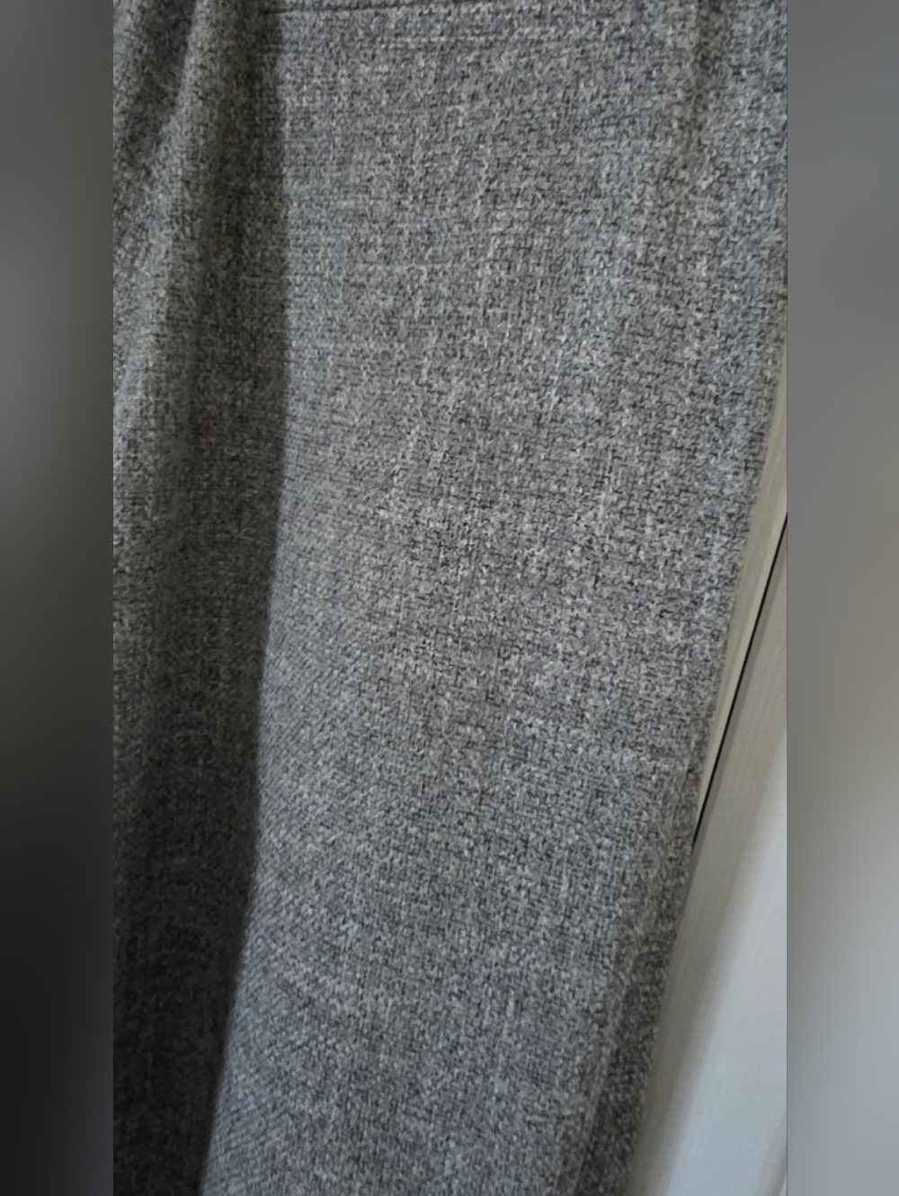 High-Waisted NWT Wide-Leg Gray Trousers In Gray melange Size 2 - Picture 9 of 11